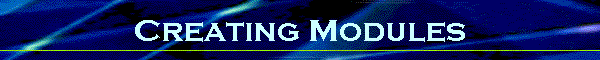 Creating Modules