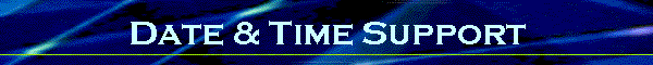 Date & Time Support