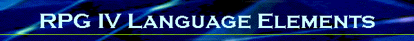 RPG IV Language Elements